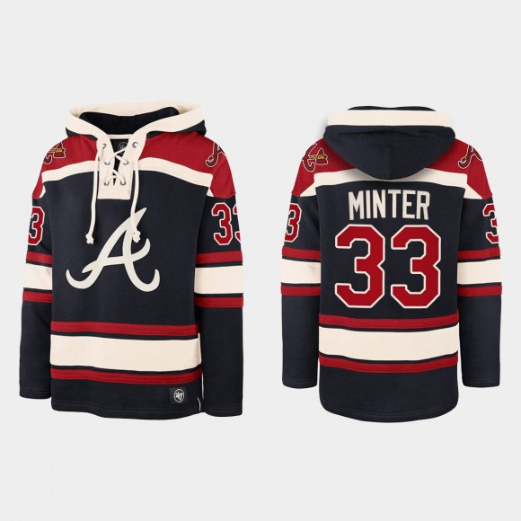 A.J. Minter Braves Navy Legacy Lacer Hoodie