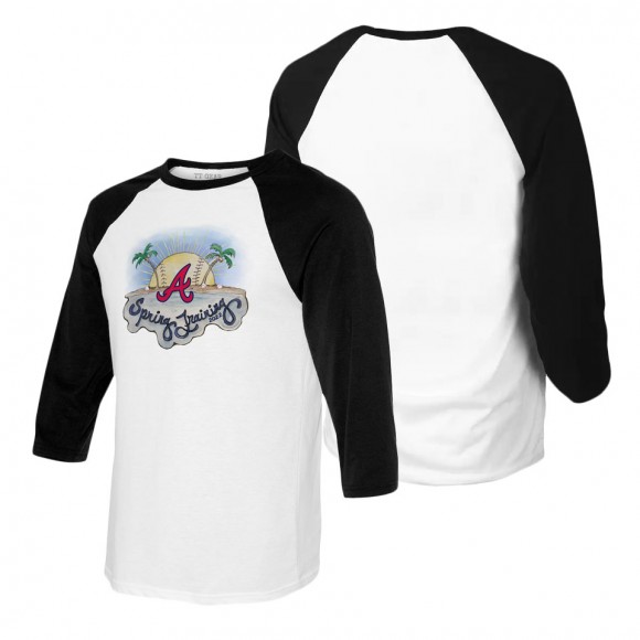 Women's Atlanta Braves Tiny Turnip 2022 Spring Training Raglan T-Shirt