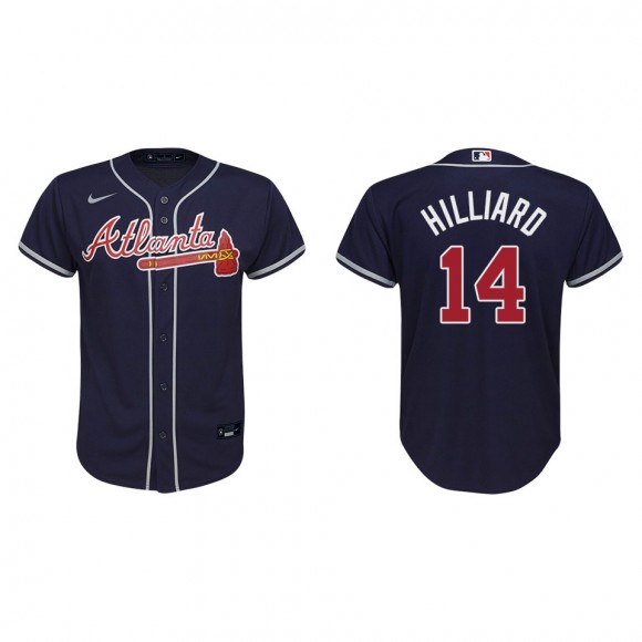 Youth Sam Hilliard Navy Replica Alternate Jersey